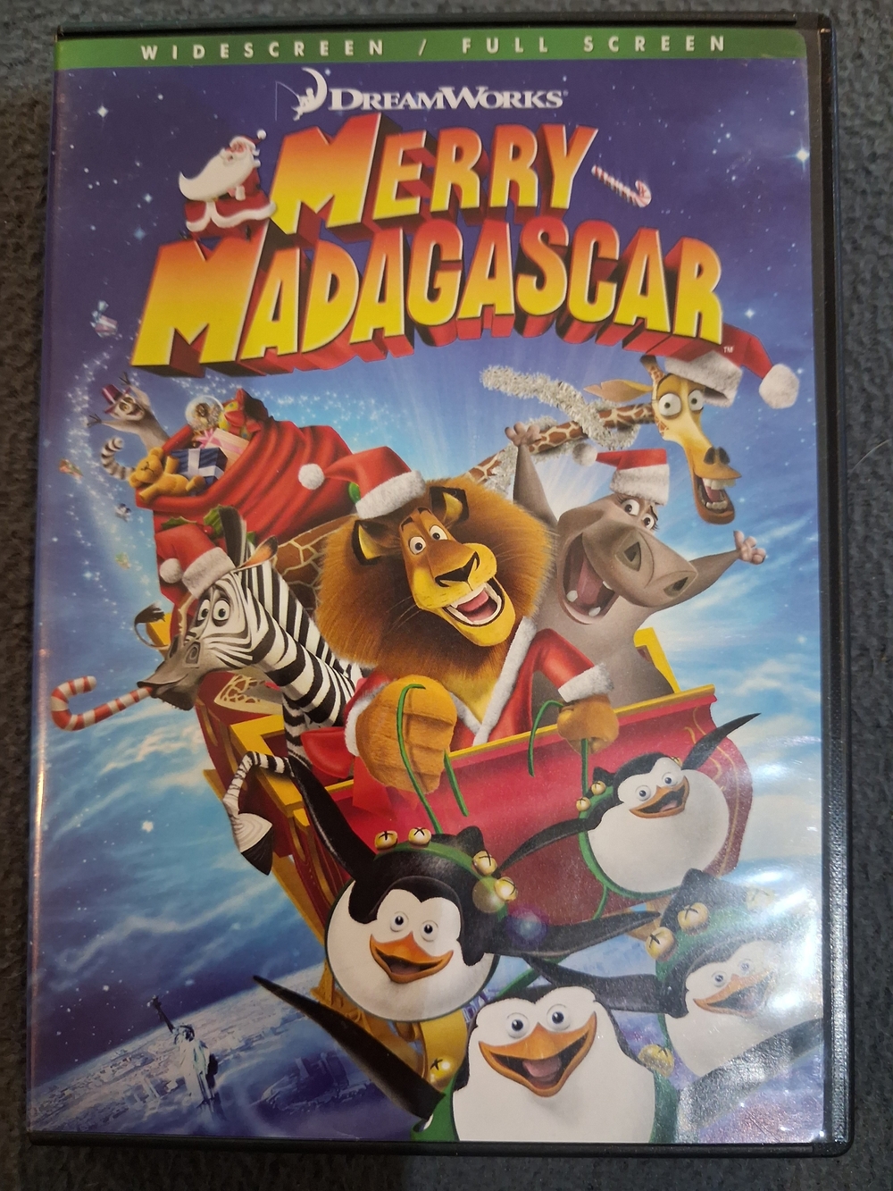 DreamWorks Merry Madagascar DVD